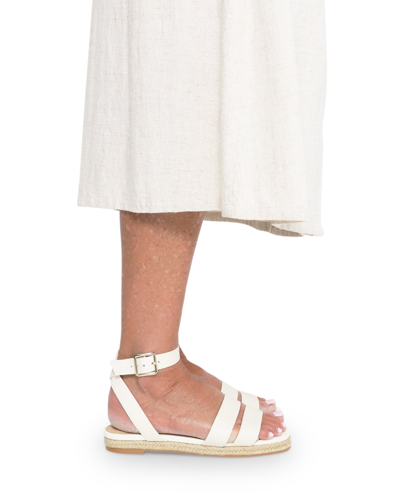 Jacinda Warm White 2cm Sandal