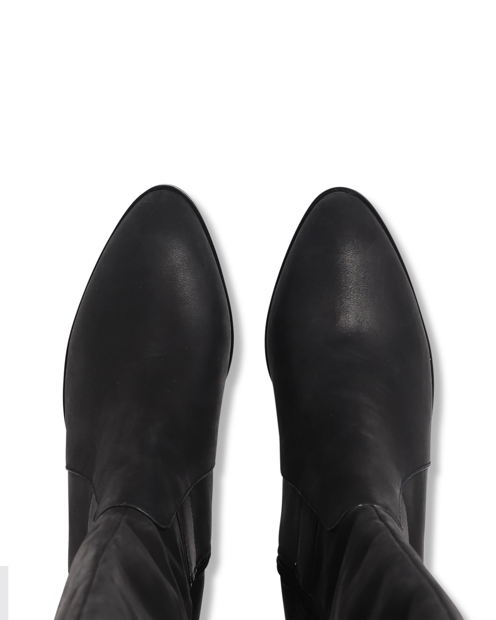Nyla Black 6cm Knee-high Boot