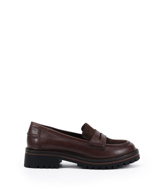 Quinnie Chocolate Suede