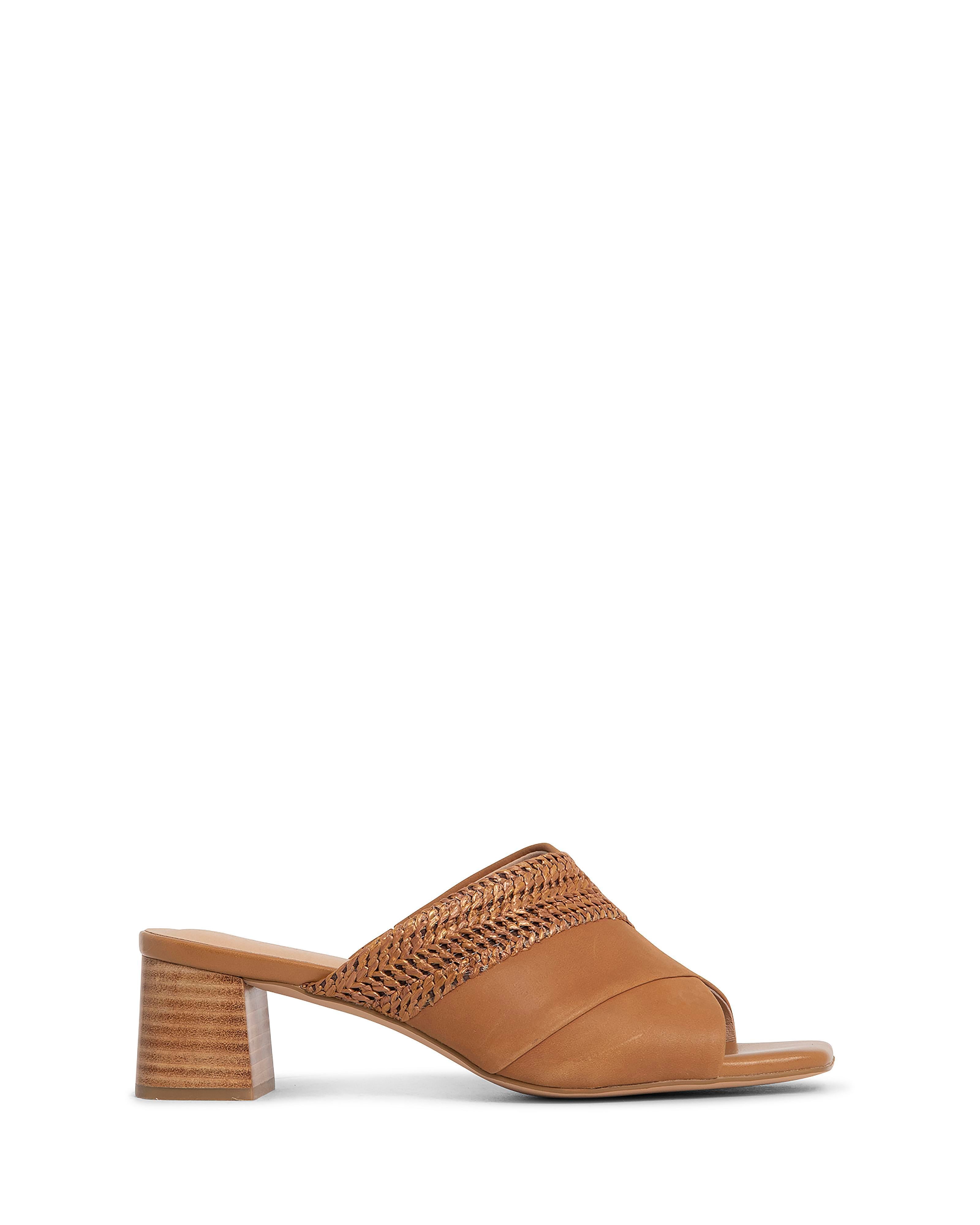 Hensely 5cm Tan/Raffia Heel