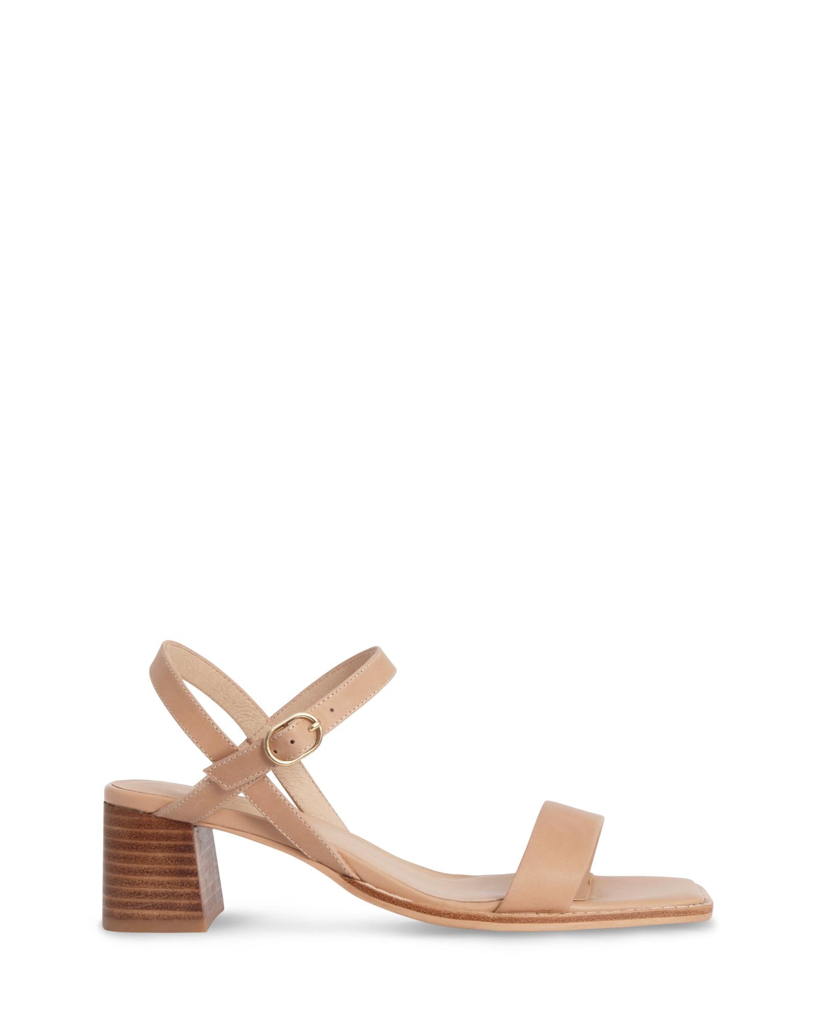 Alicia Nude 5cm Low Heel with Gold Buckle