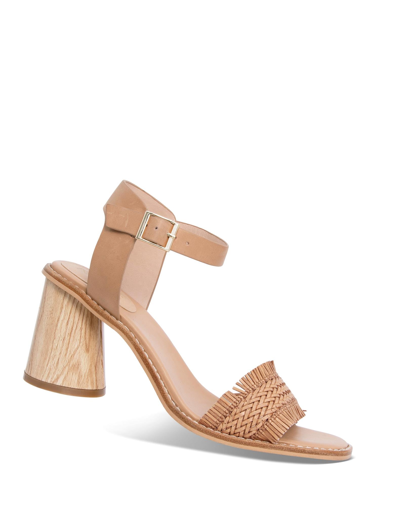 Henna Natural Raffia 7.5cm Heel