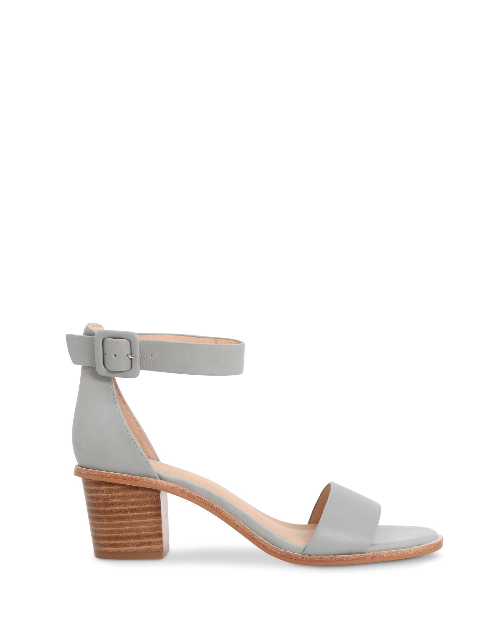 Mickee Storm 5cm Stacked Low Heel with Thick Adjustable Ankle Strap