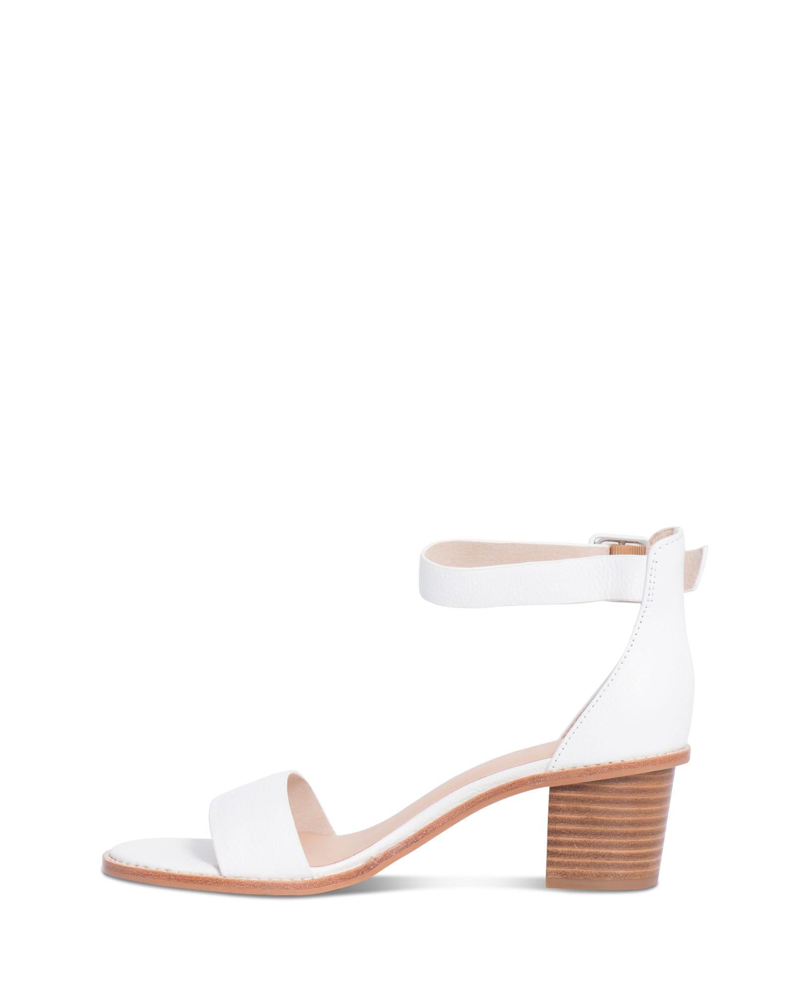 Mickee White 5cm Low Heel