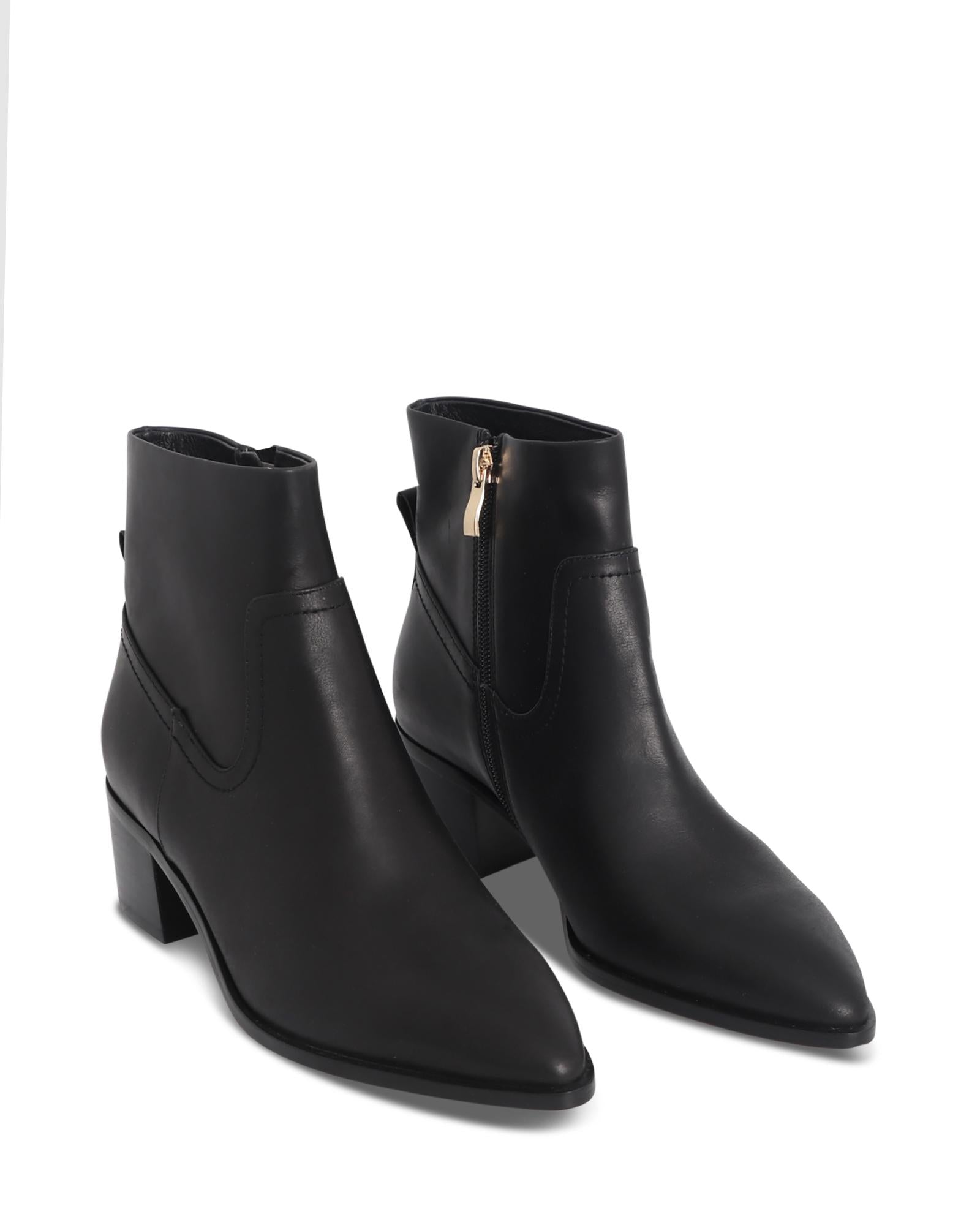 Haven Black 4cm Ankle Boot